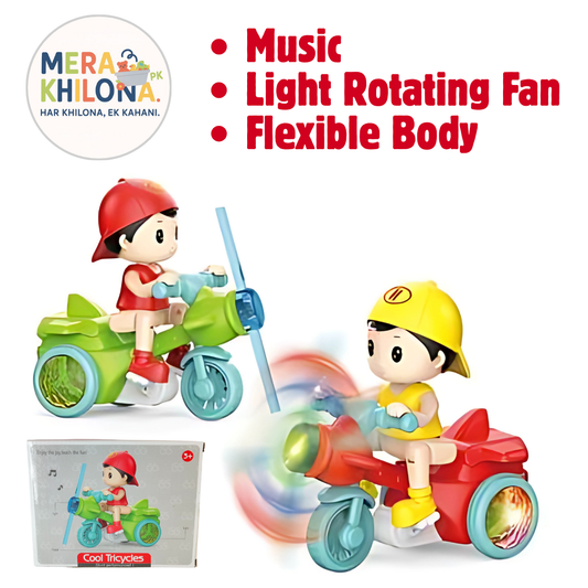 Cool Stunt Tricycle with Music & Lights