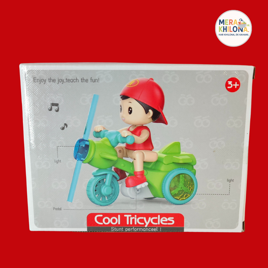 Cool Stunt Tricycle with Music & Lights