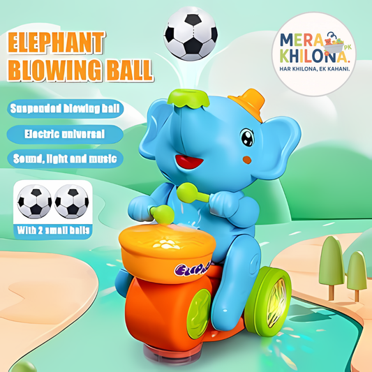 Musical Elephant Toy with Floating Ball