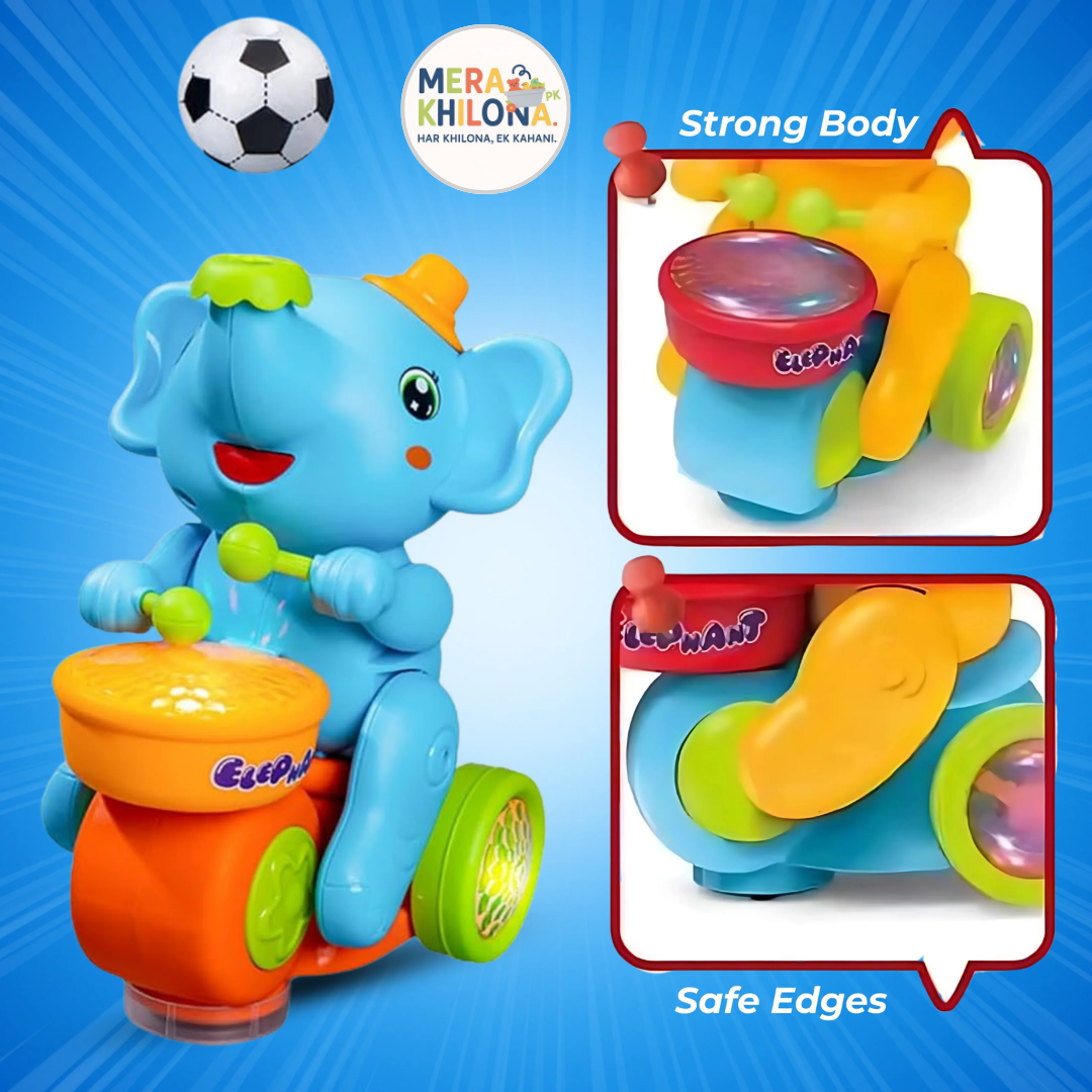 Musical Elephant Toy with Floating Ball