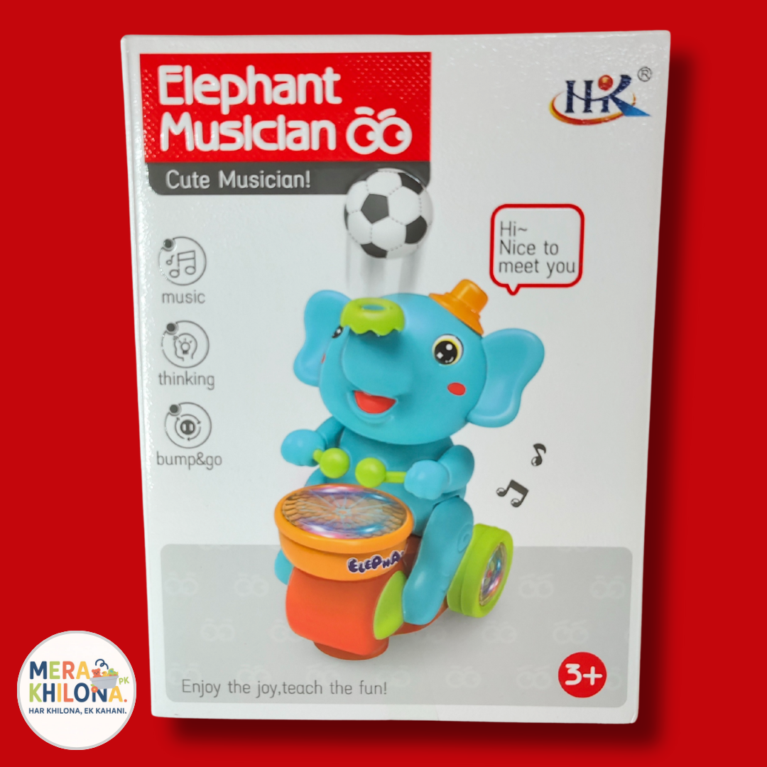 Musical Elephant Toy with Floating Ball