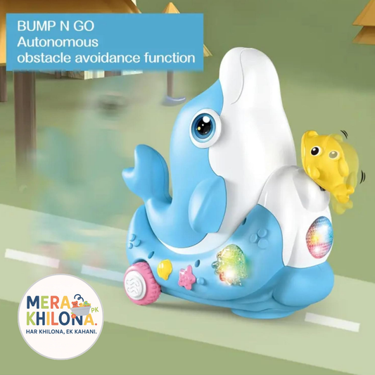 Musical Dolphin Toy with Floating Ball