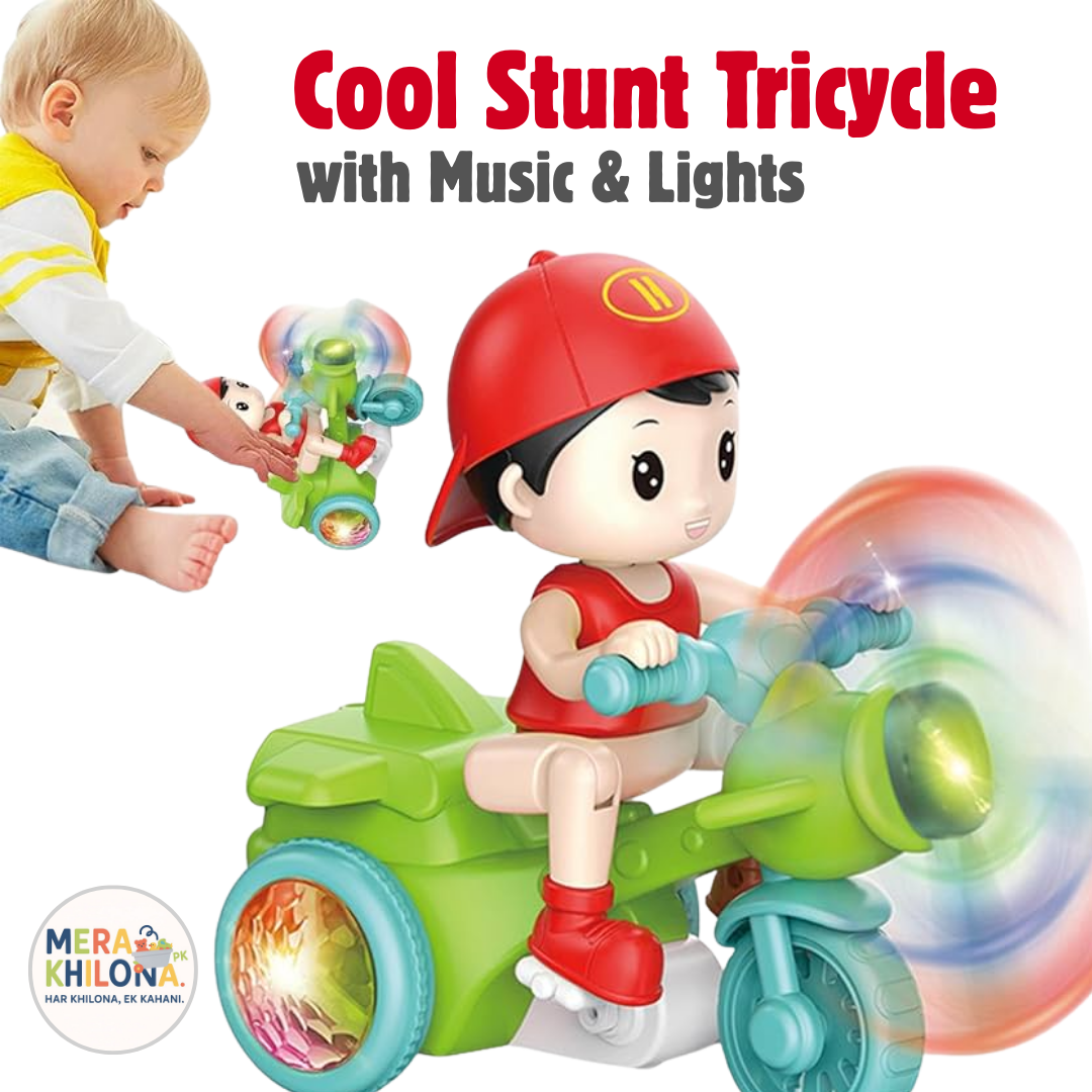 Cool Stunt Tricycle with Music & Lights