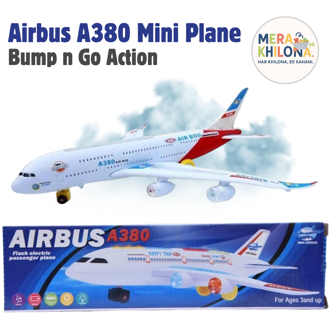 Airbus A380 Mini Plane – Bump n Go Action