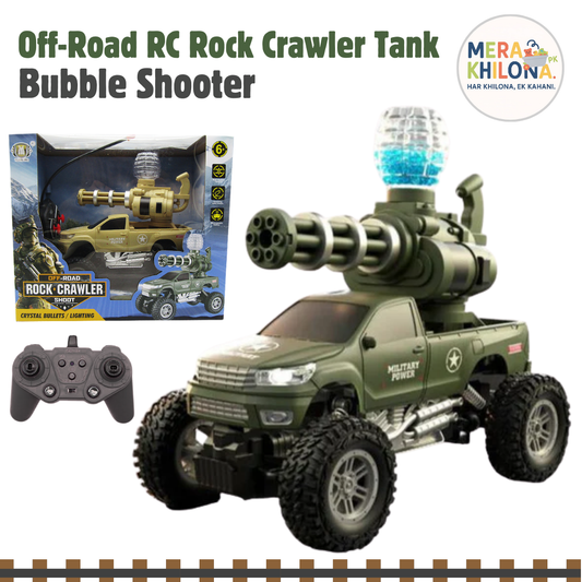 Off-Road RC Rock Crawler Tank – Bubble Shooter