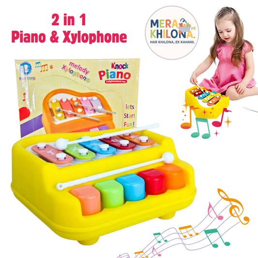 2-in-1 Piano & Xylophone