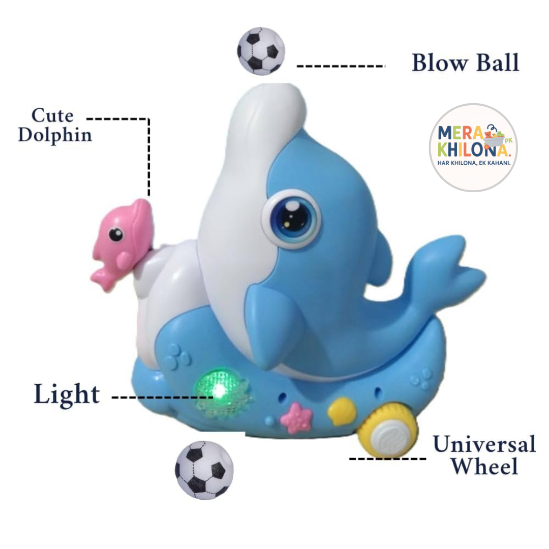 Musical Dolphin Toy with Floating Ball