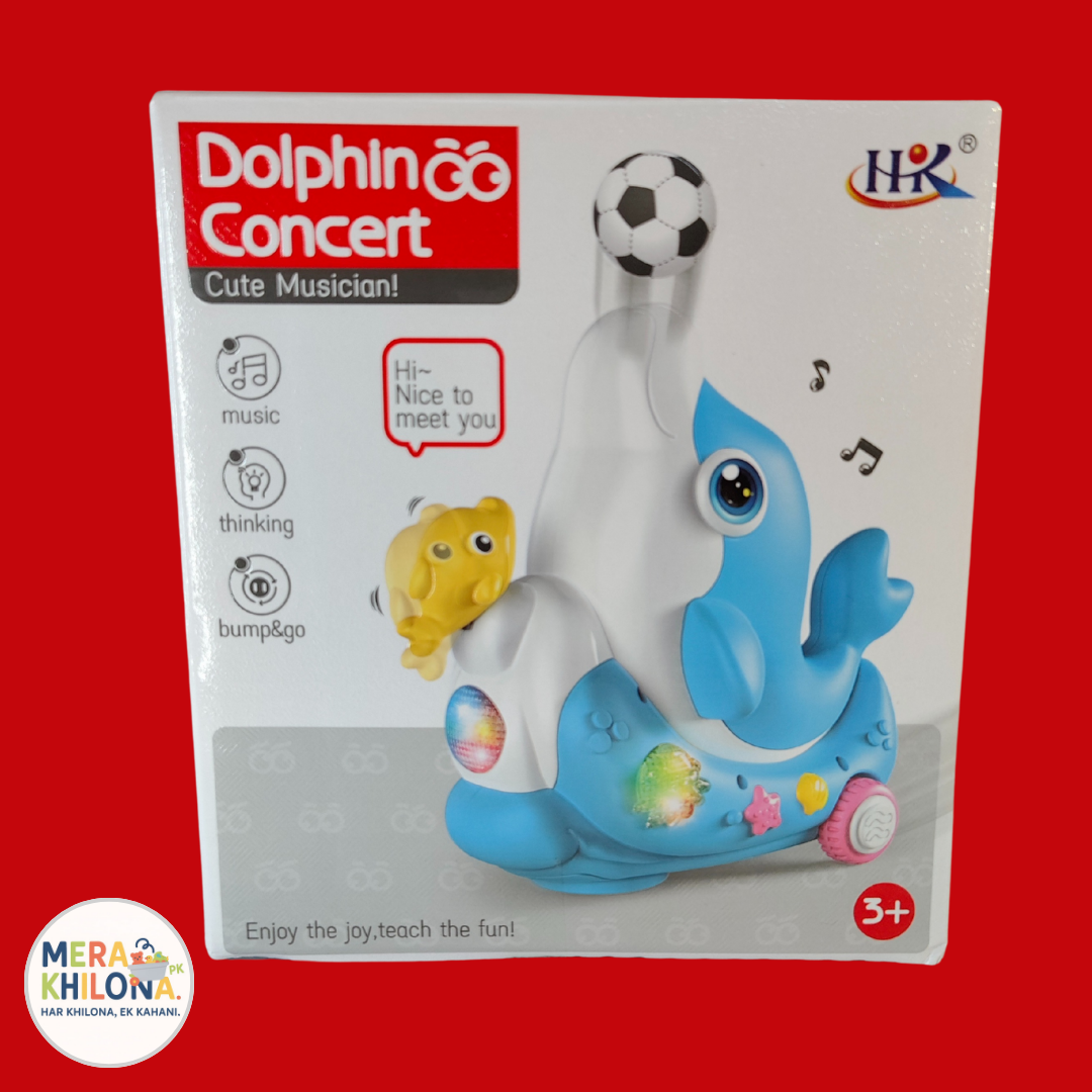 Musical Dolphin Toy with Floating Ball